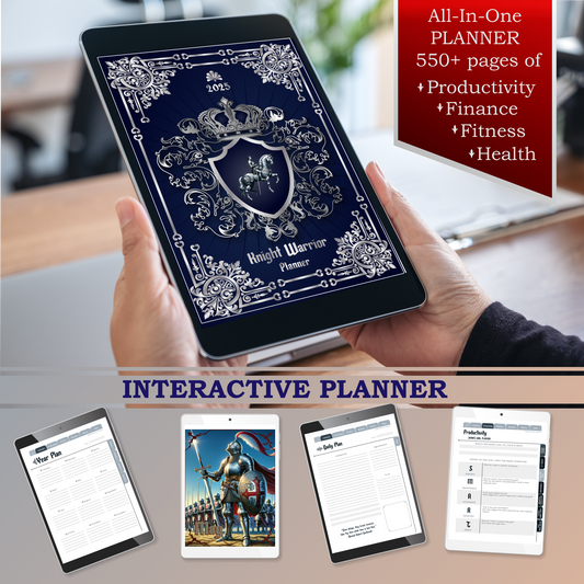 Knight Warrior Planner - Digital Planner 2025